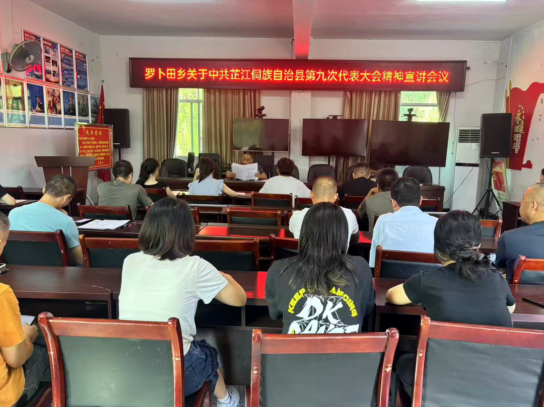 贯彻党代会精神丨罗卜田乡学习贯彻芷江第九次代表大会精神