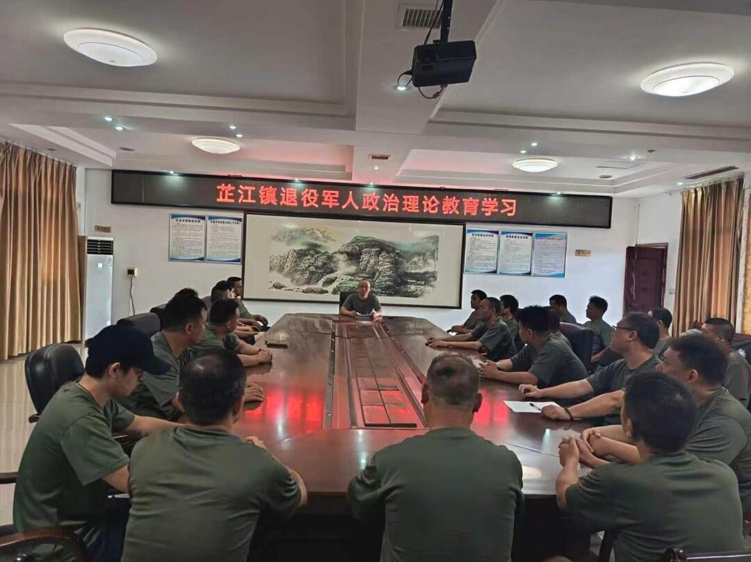 芷江镇开展退役军人政治理论学习暨志愿服务活动