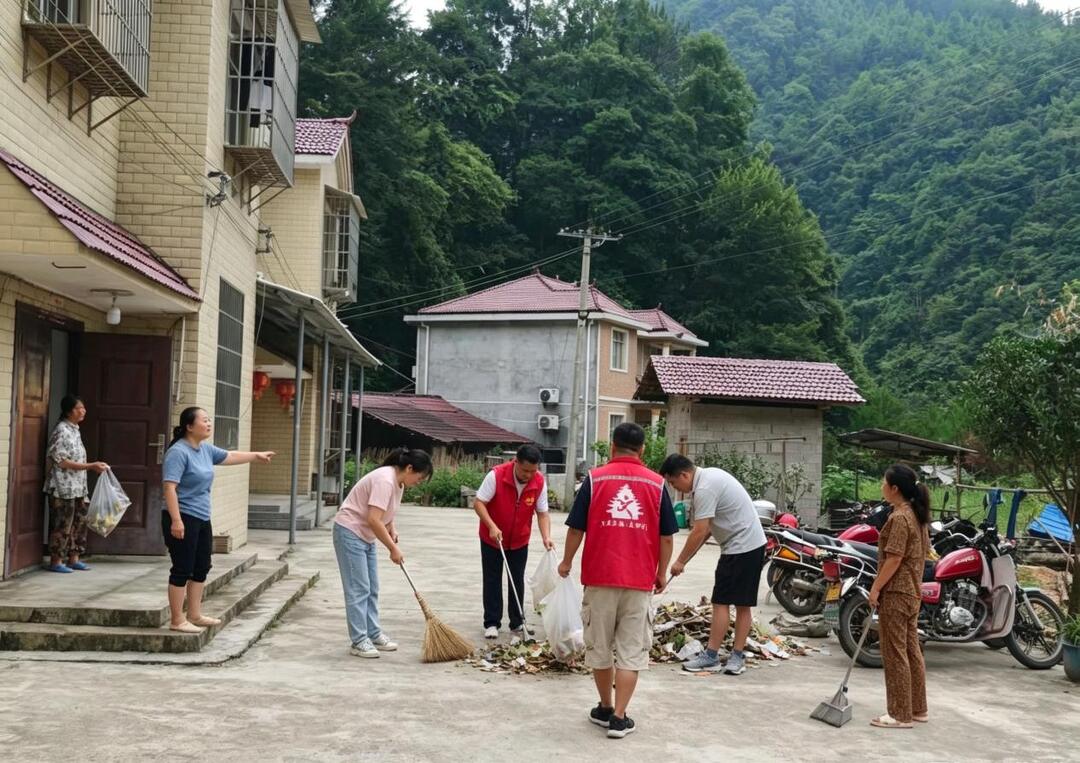 大树坳乡易地搬迁分散安置点开展环境卫生专项清理行动
