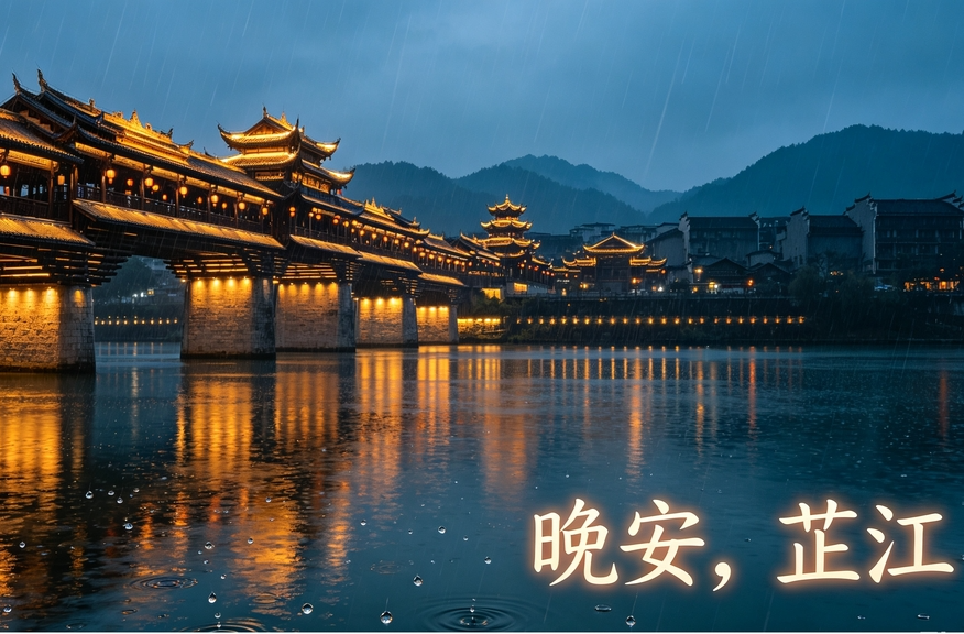 晚安，芷江丨雨落小城的温柔絮语