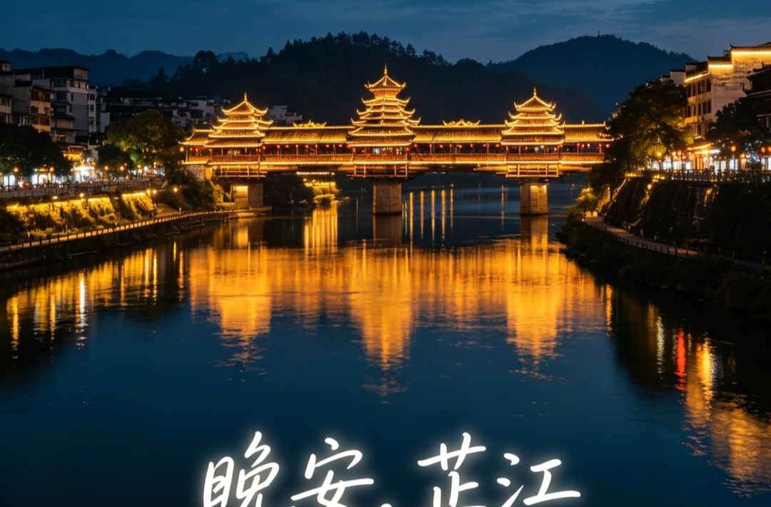 晚安，芷江｜云散月明谁点缀
