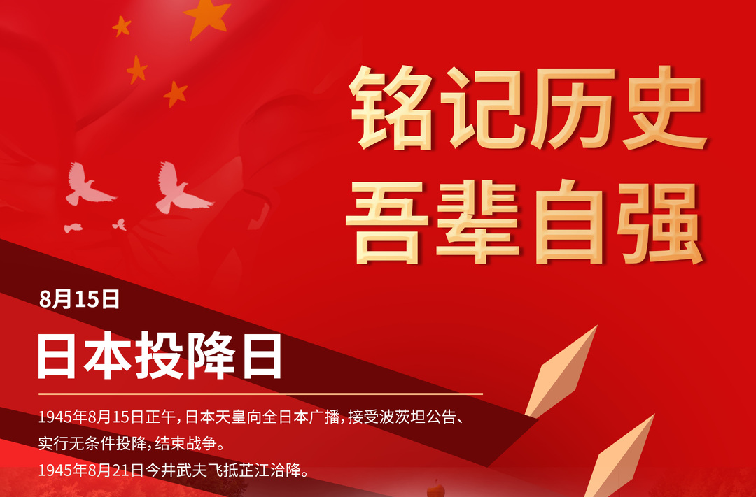 海报｜抗战胜利81周年 铭记历史 吾辈自强