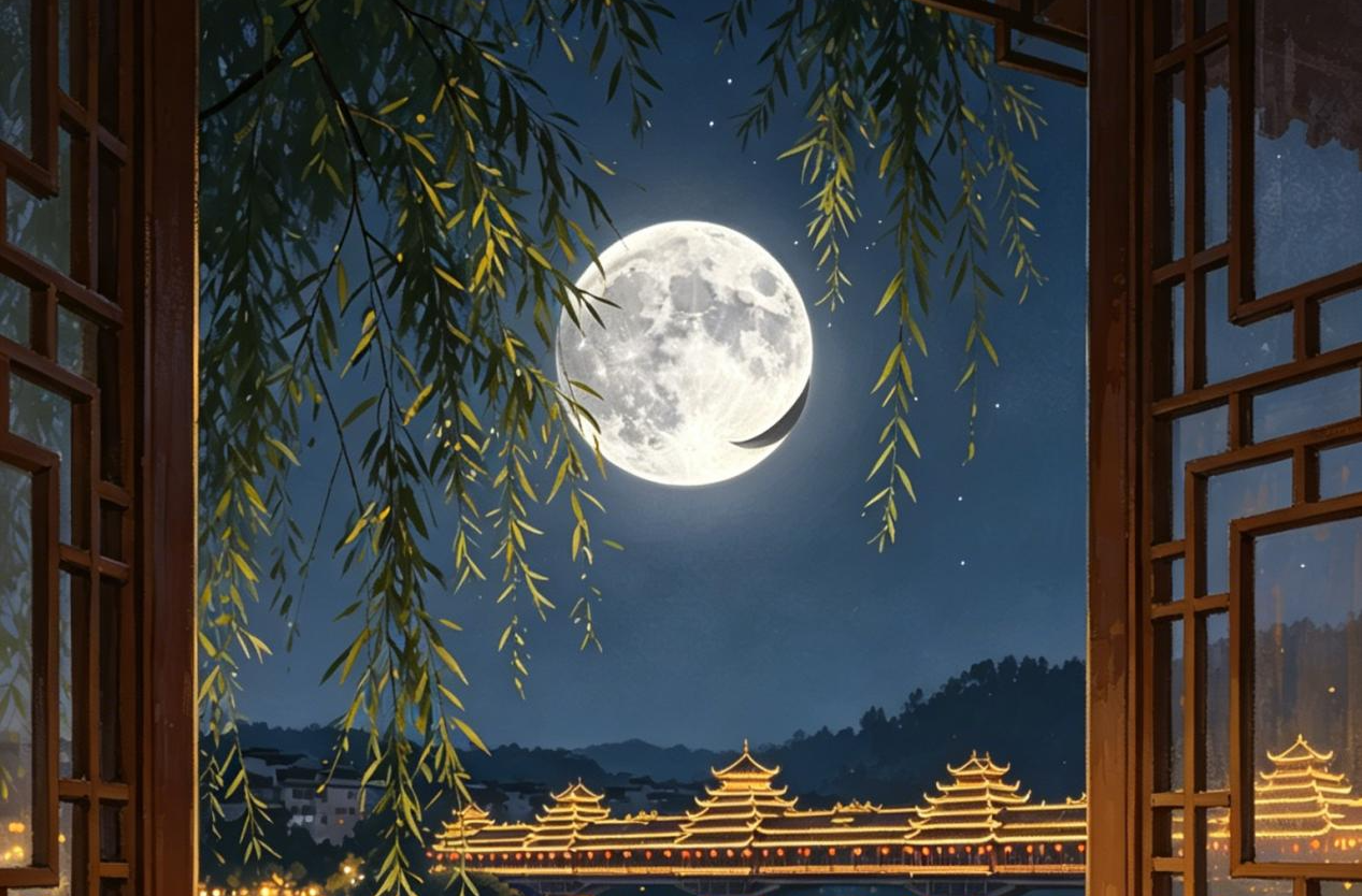 晚安，芷江｜月亮将圆未圆，夏天将走未走