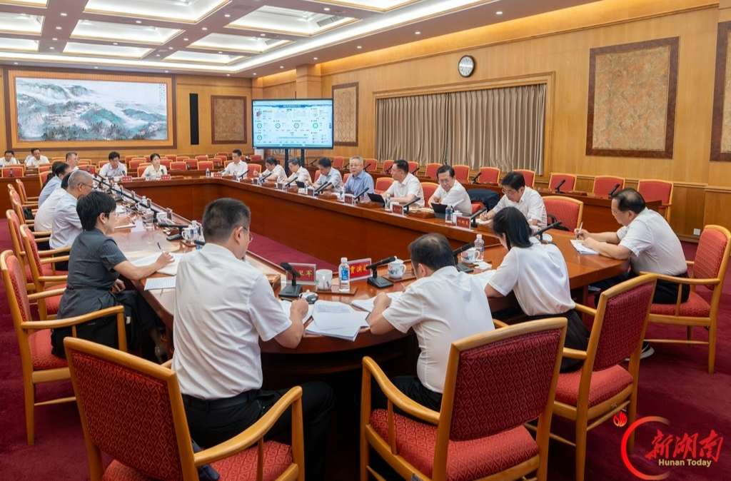 沈晓明主持召开“湘办通”平台建设应用调研座谈会