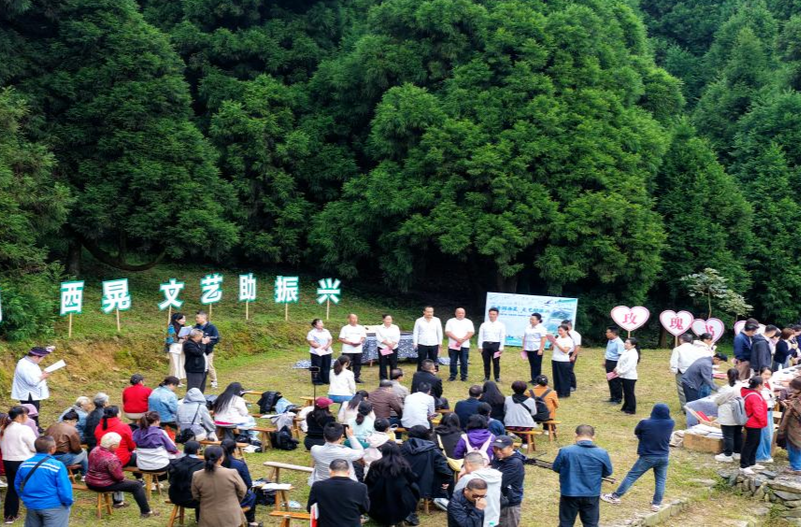 书香润西晃 文艺促振兴 三道坑镇五郎溪村林间文艺活动赋能乡村文化建设