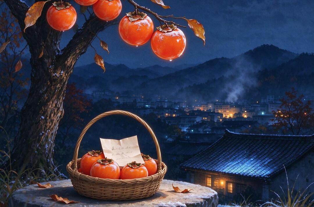 晚安，芷江｜霜降：秋天把最后的甜，留给了柿子